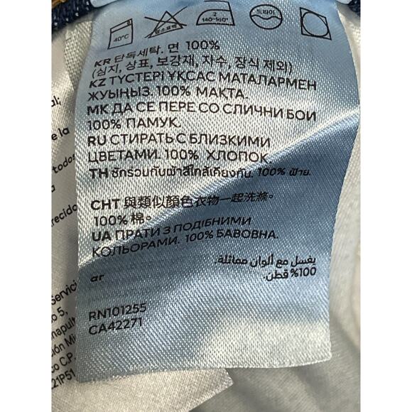 H&M Jean Shorts Womens 6 Blue Denim Cut Off High Rise Cotton - Picture 10 of 13